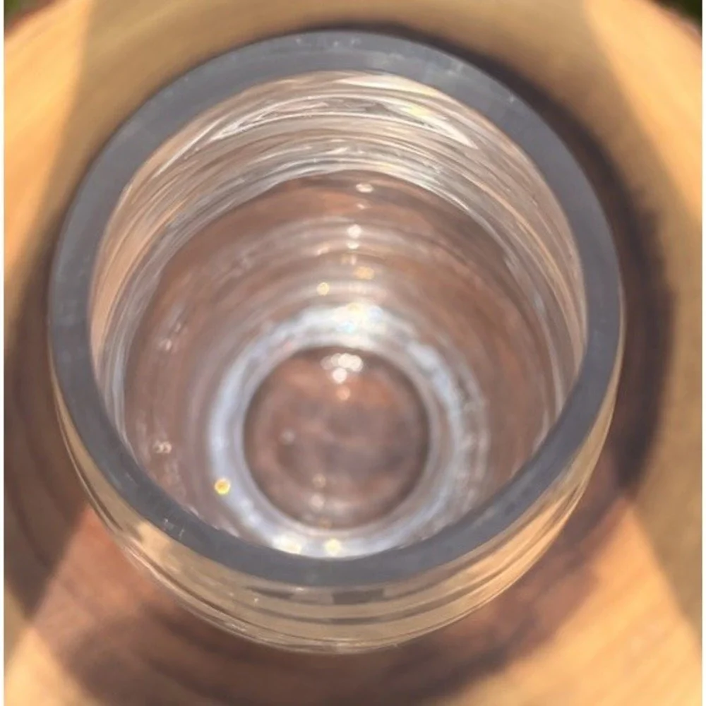Clear Art Glass Vase 12